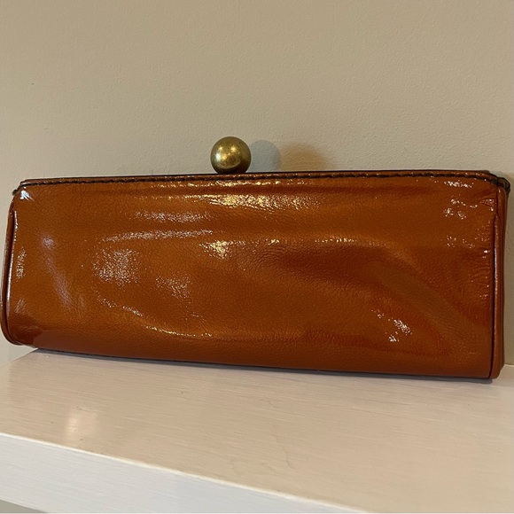 Vintage Gianni Bini Cognac Brown Clutch Bag/Purse. Excellent Condition. - Picture 5 of 11